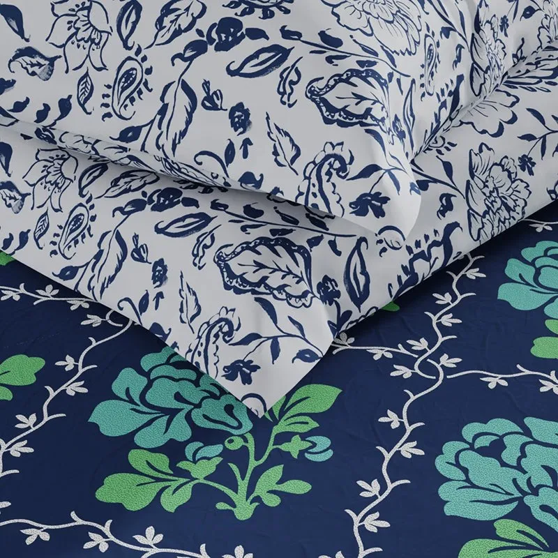 Fiddler Floral Microfiber Bedsheet - 120 GSM media 6