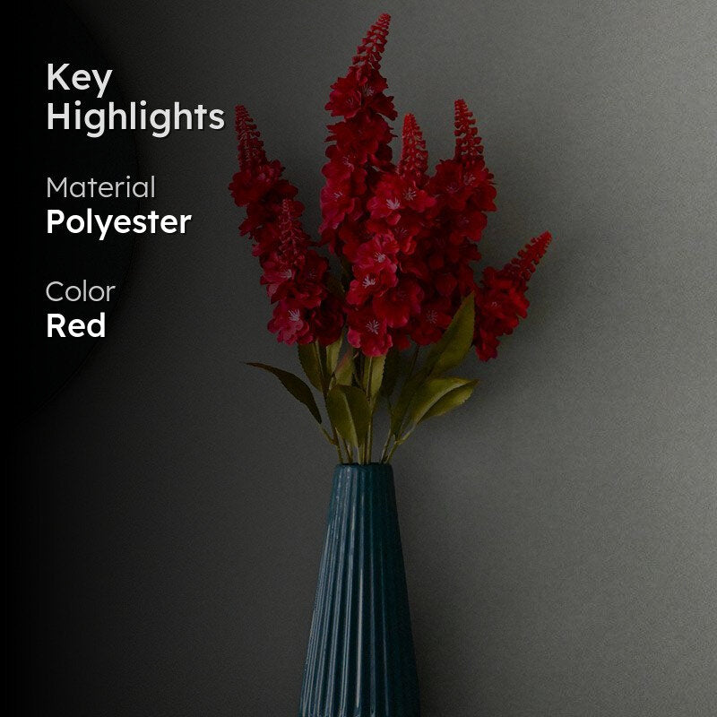 Faux Everlasting Snapdragon Flower Stick - Red media 2