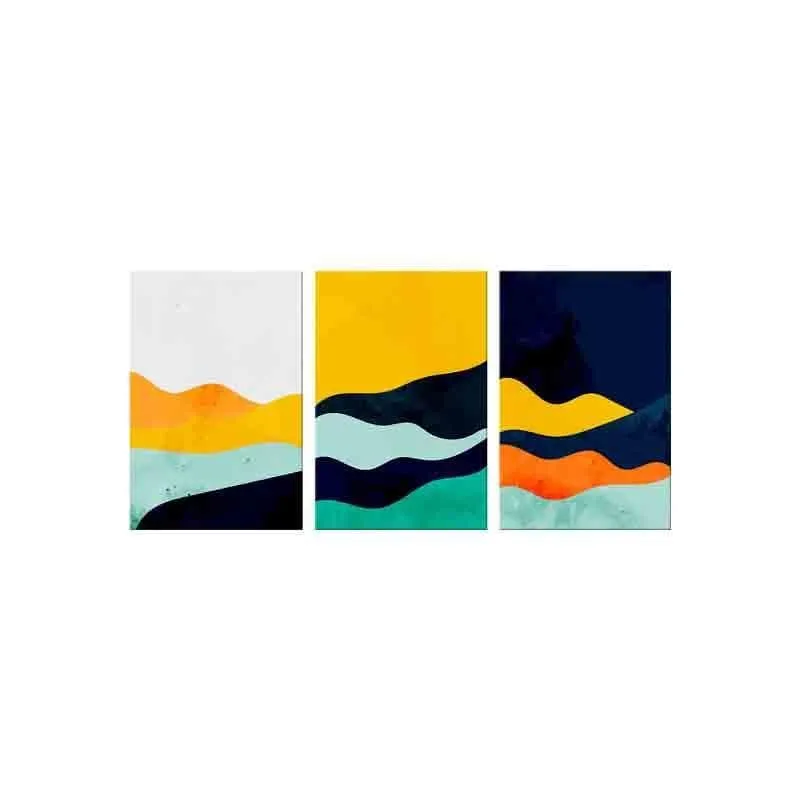 YOLO Poly Canvas Wall Art - Set of Three media 4
