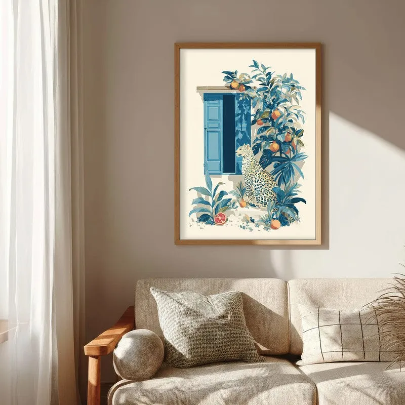 Elegant Wild Canvas Wall Painting - Brown Frame media 6