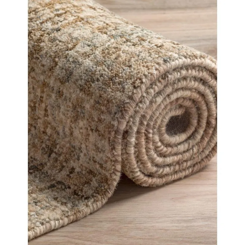 Handloom Hand Tufted Harmony Wool Rug - Brown media 6