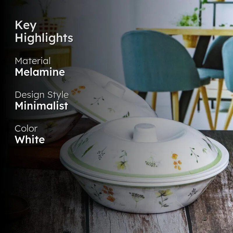 Servewell Floria Melamine Serving Casserole - Set Of Two media 2