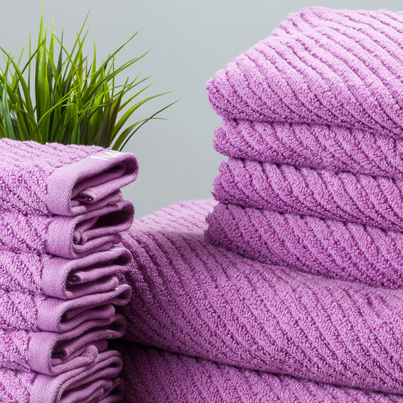 Nautica Riviera Soft Cotton Towel Set (Lilac) - Set Of Fourteen media 3