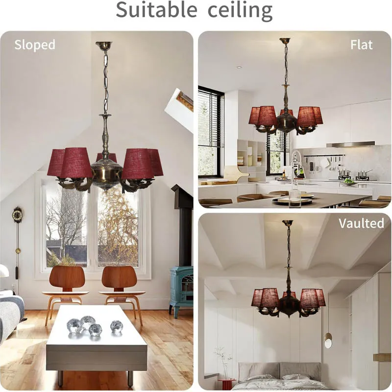 Cosmos Conical Golden Antique Ceiling Lamp media 5