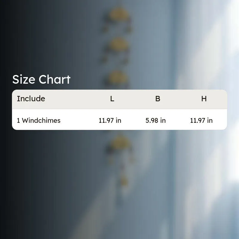 Size chart graphic for the latkan with dimensions shown in image
