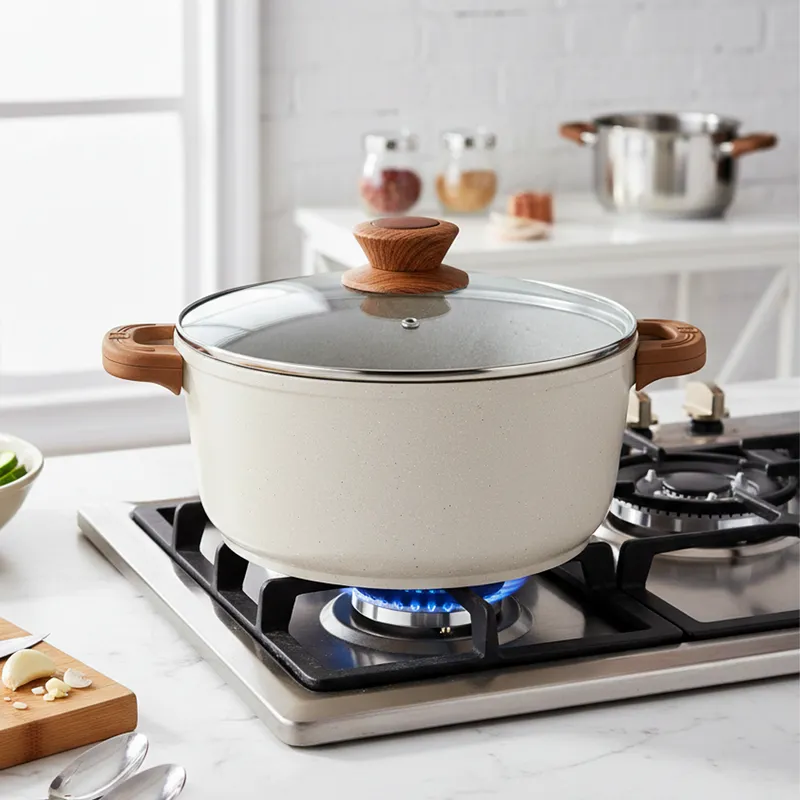 Bergner Smooth Sear Induction Safe Non-Stick Cooking Pot With Lid (32 cm) - Two Piece Set media 1