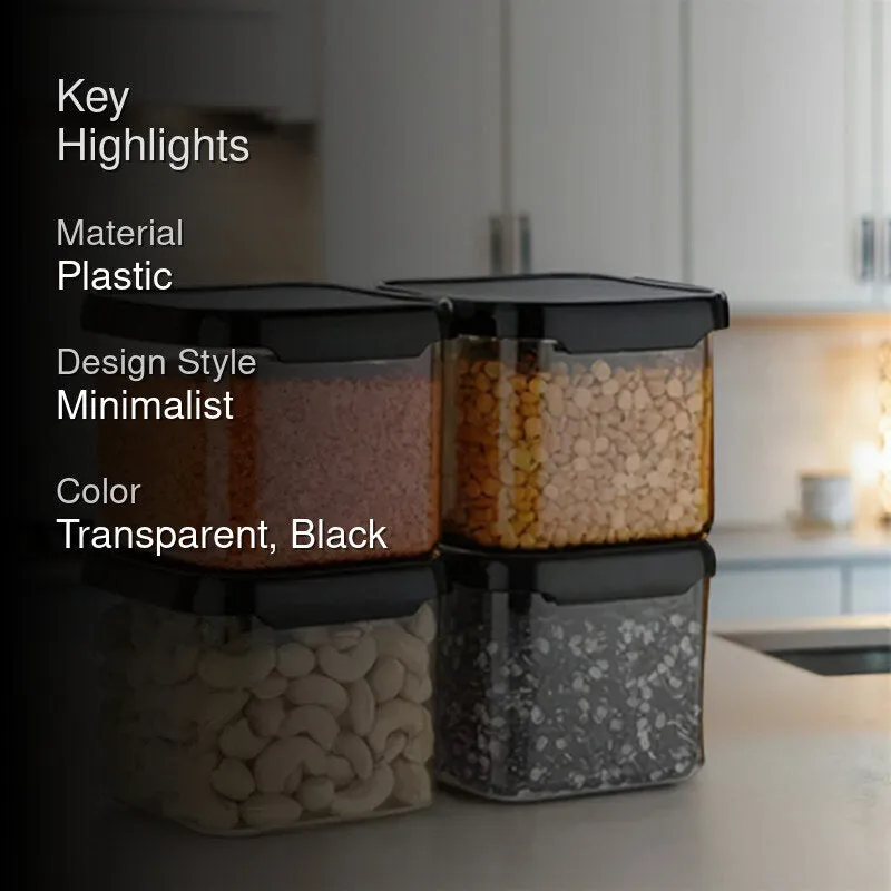 Tomo Airtight Plastic Container (500 mL Each) - Set Of Four media 2