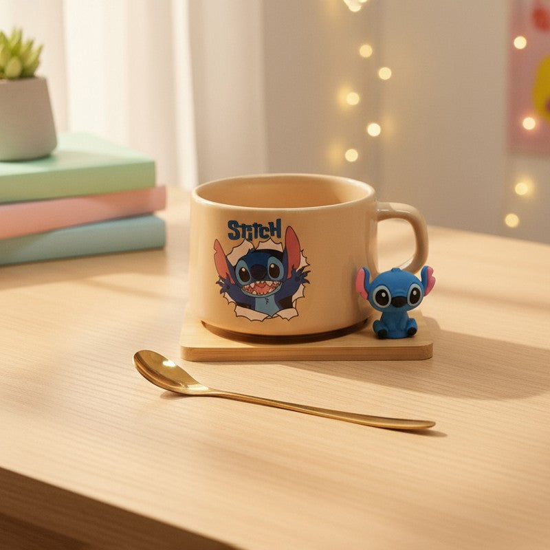 Bean Ceramic,Wood,Metal Coffee Mug (200 mL)