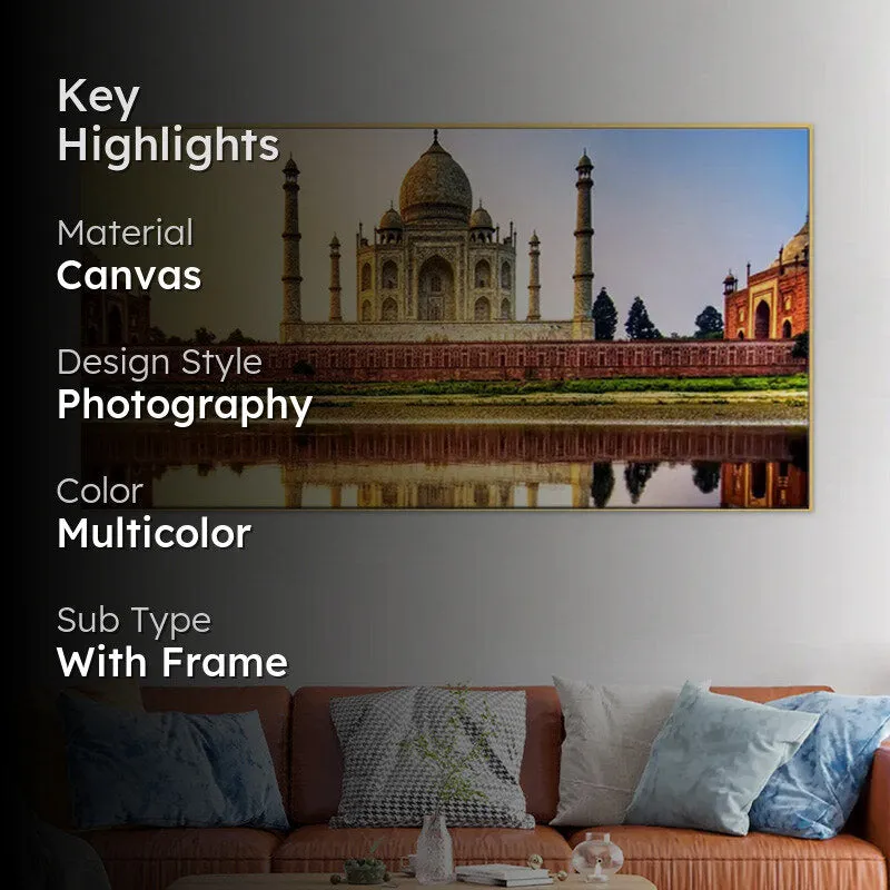 Agra Taj Mahal Canvas Wall Painting media 2