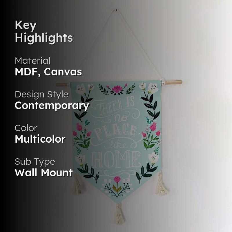 Home Comfort Handpainted Canvas Wall Hanging media 2