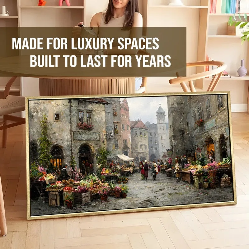 Heritage Walk Canvas Wall Painting With Frame media 5