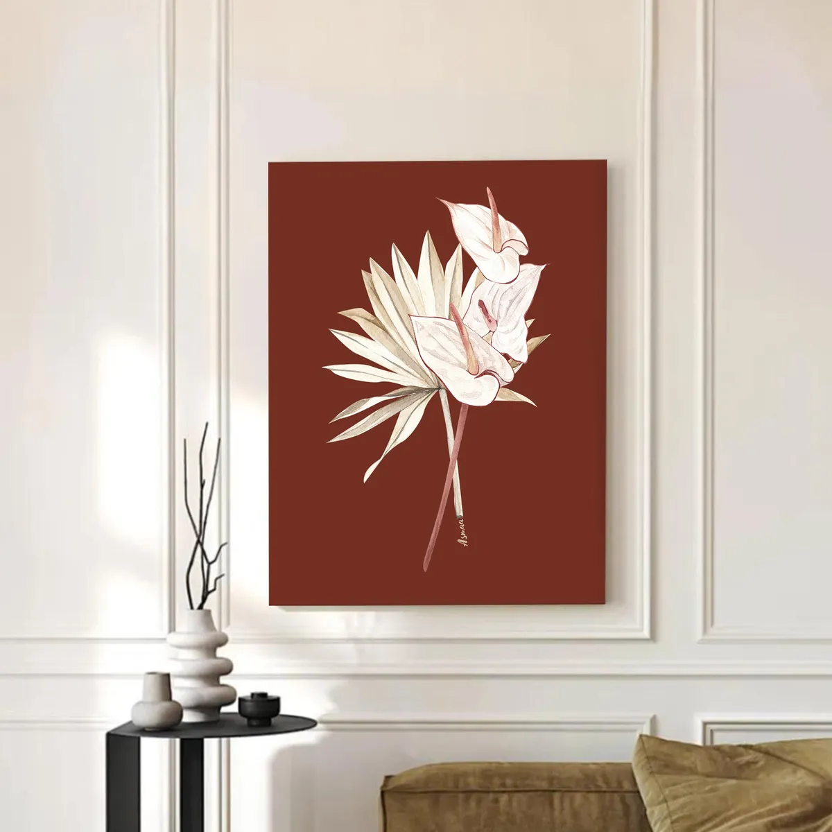Elegant Botanical Sketch Wall Art media 3