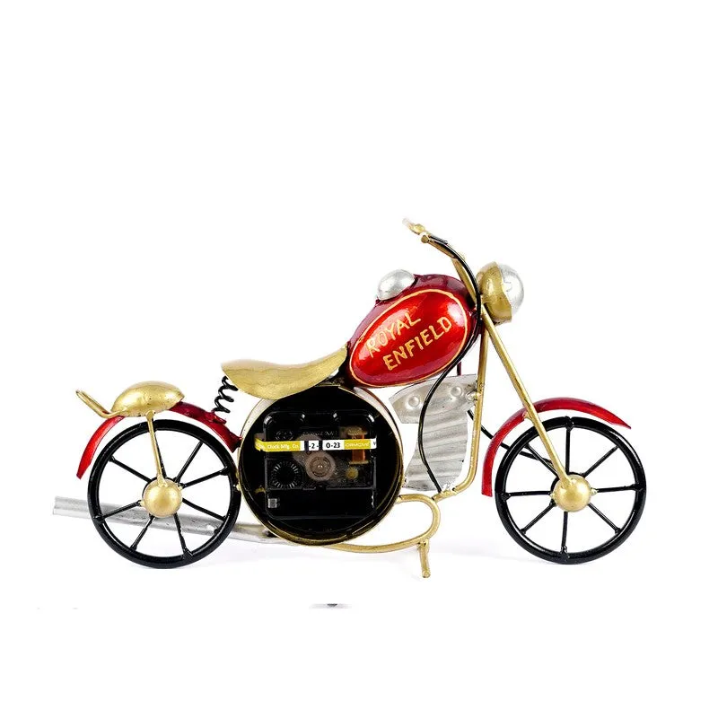 Designer Rider Inspired Statement Metal Table Clock media 5