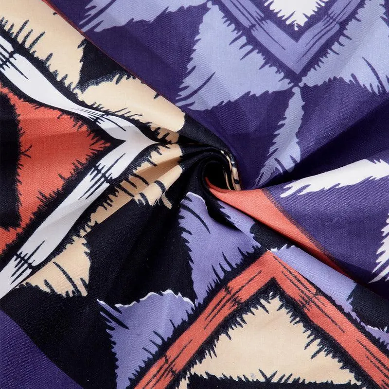 Falcon Geometric PollyCotton Bedsheet - 150 GSM media 6