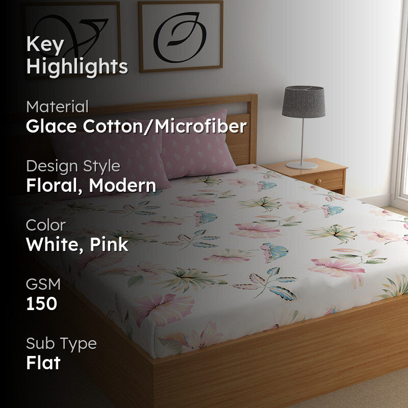 Vibrant Monstera I Microfiber Microfiber Bedsheet - 150 GSM media 2