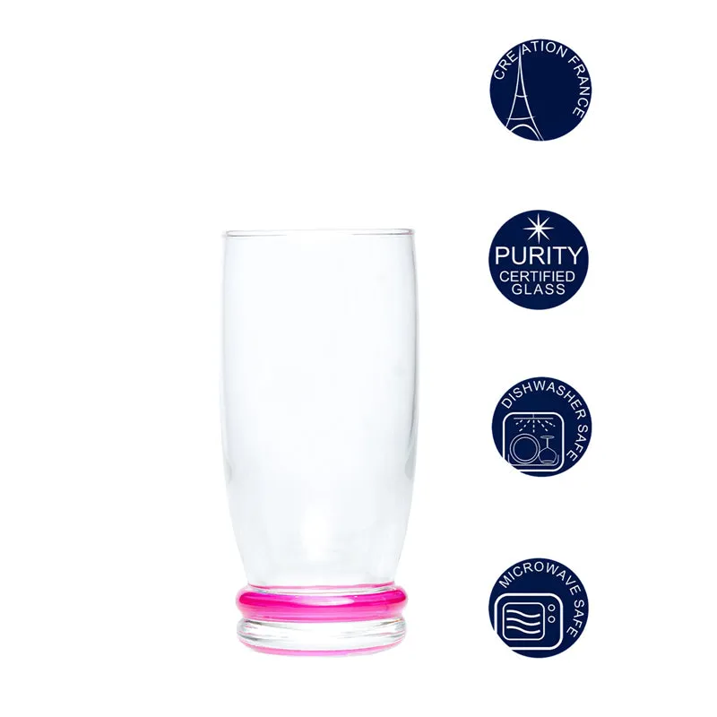Luminarc Cortina Glass with Multicolor Base (330 mL) - Set Of Six media 5