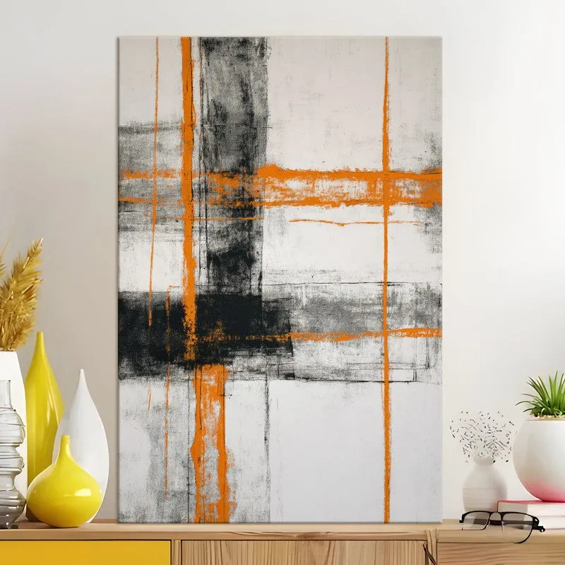 Crossline Abstract Canvas Canvas Wall Art media 5