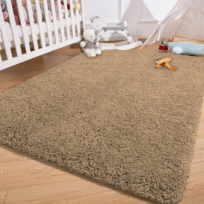 Vegas Luxe Micro Fiber Area Rug - Brown media 1