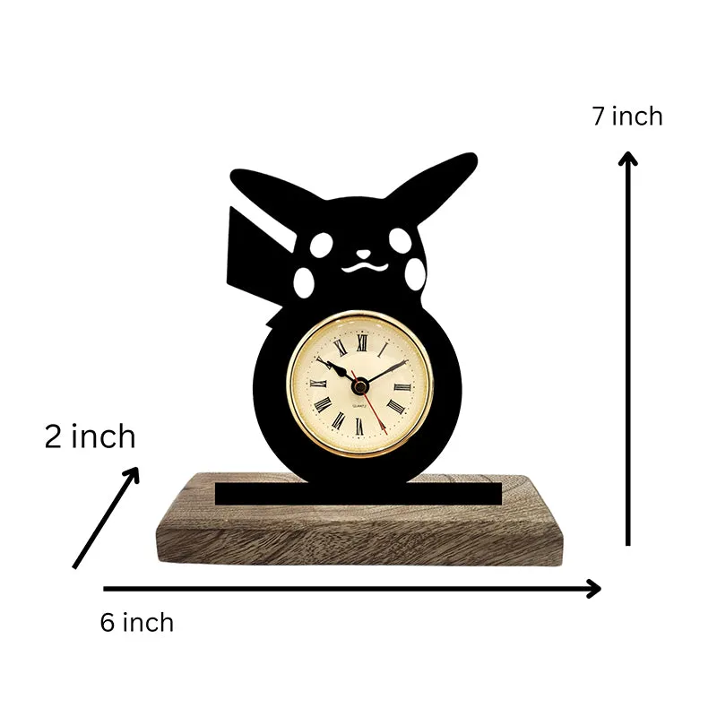 Pikachu Shade Analog Table Clock media 5