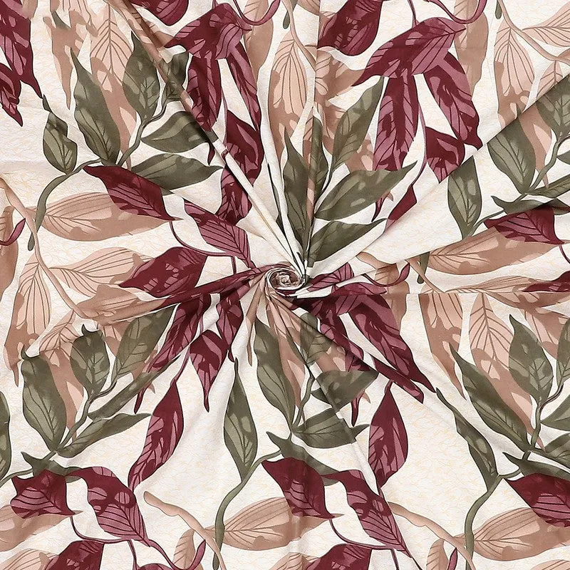 Monte Carlo Flow Leaves Bedsheet - 120 GSM media 10
