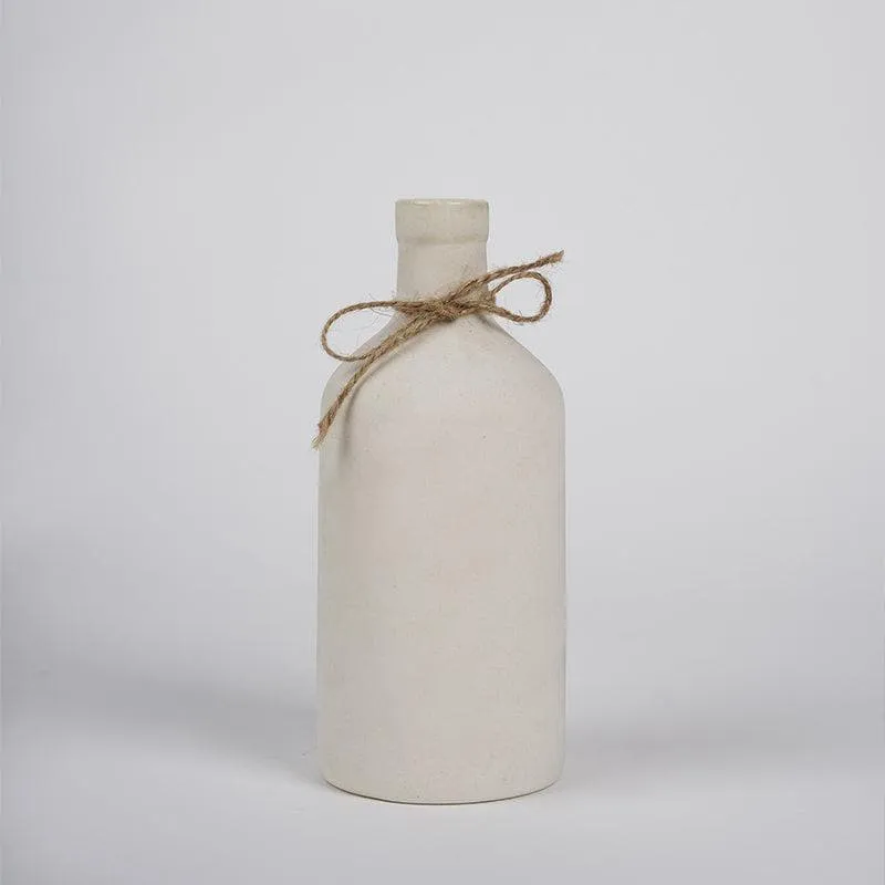 Japanese Bottle Vase - White media 3