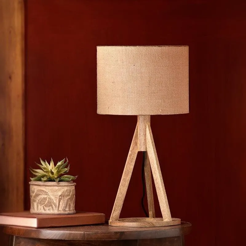 Classy With Twist Fabric Table Lamp - Brown media 3