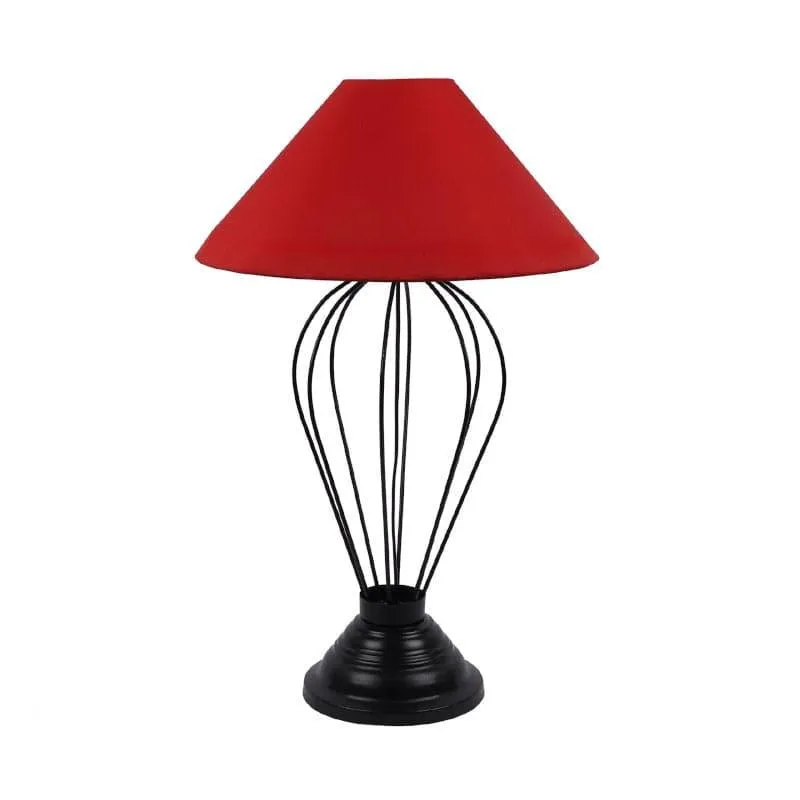 Ondine Maximus Fabric Table Lamp - Red,Black media 4
