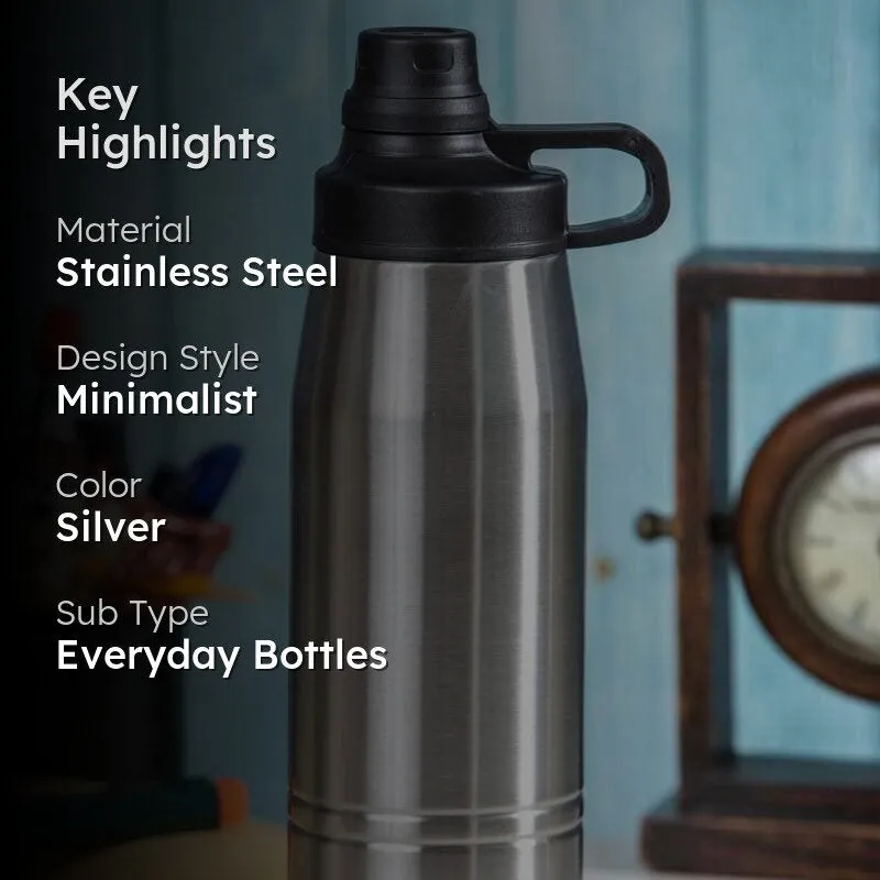 Kaizen Vaccum Steel Water Bottle - 900 mL media 2