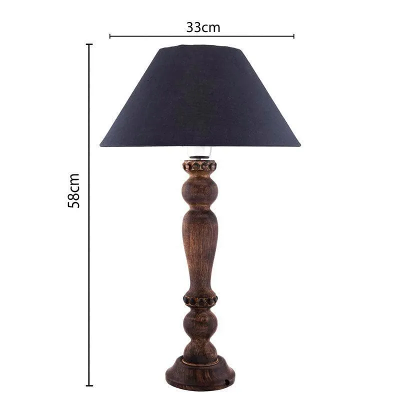 Radical Artistry Fabric Table Lamp - Black,Brown media 4