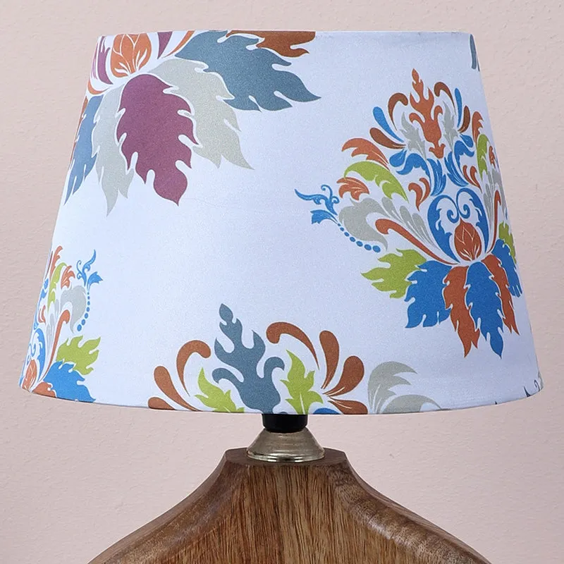 Nordlys Stag Printed Mango Wood Table Lamp - Multicolor media 3