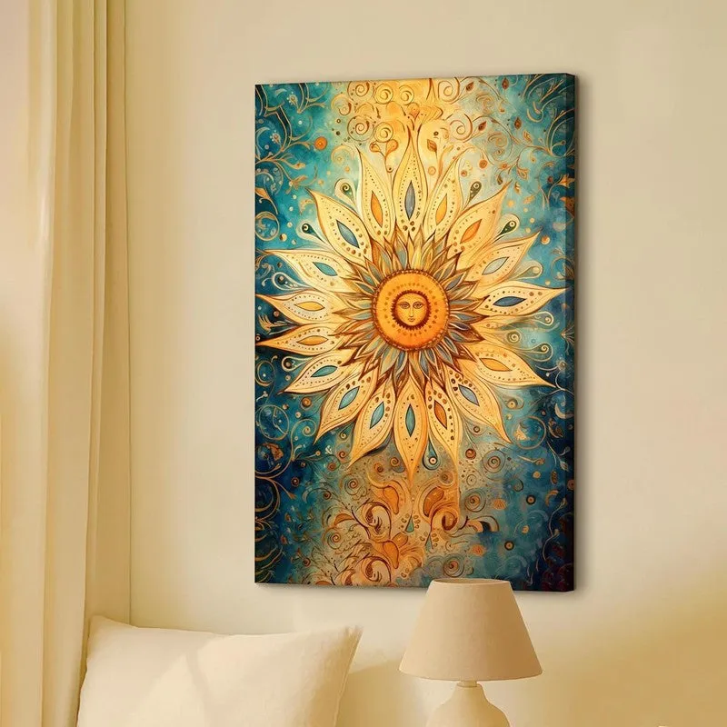 Sunburst Radiance Wall Art Without Frame media 4