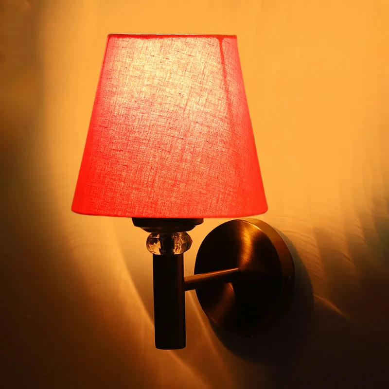 Aquilla Steel & Cotton Wall Lamp - Orange media 5