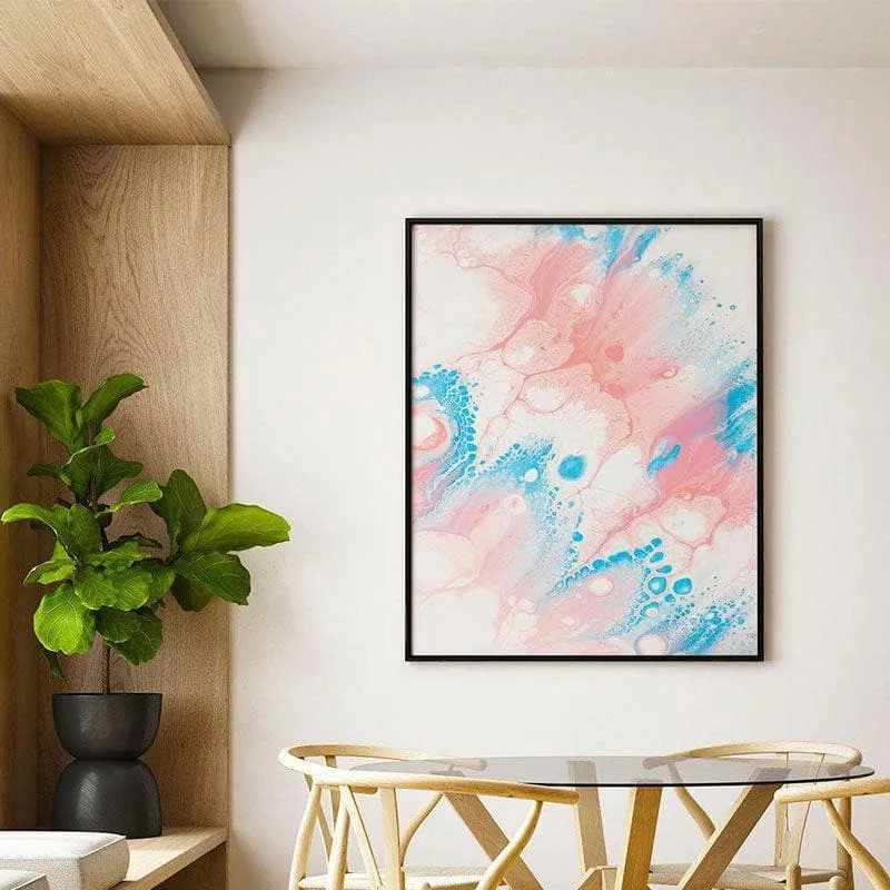 Contemporary Shapes Canvas Wall Painting - Black Frame media 1