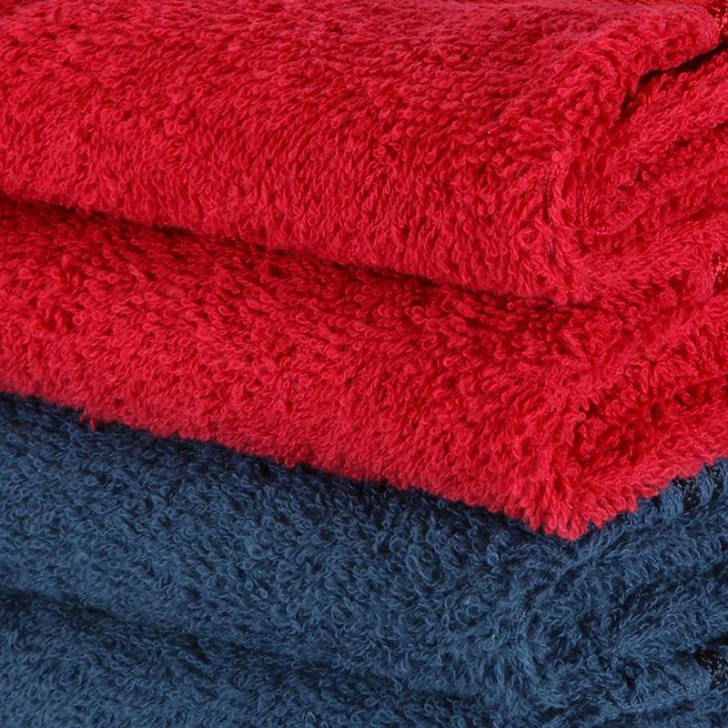 Eva Quick Dry Hand Towel (Red & Dark Blue) - Set Of Four media 3