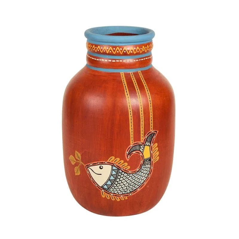 Kishore Tribal Terracotta Vase media 3