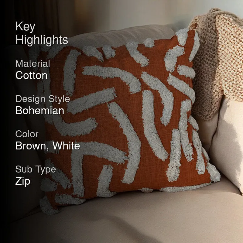 Cozy Ripple Tufted Cushion Cover Set media 2