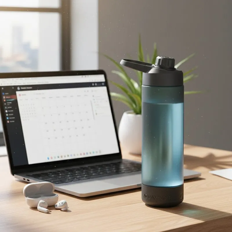 Sound and glow of Hydration Smart Water Bottle - Black (770 mL) media 3