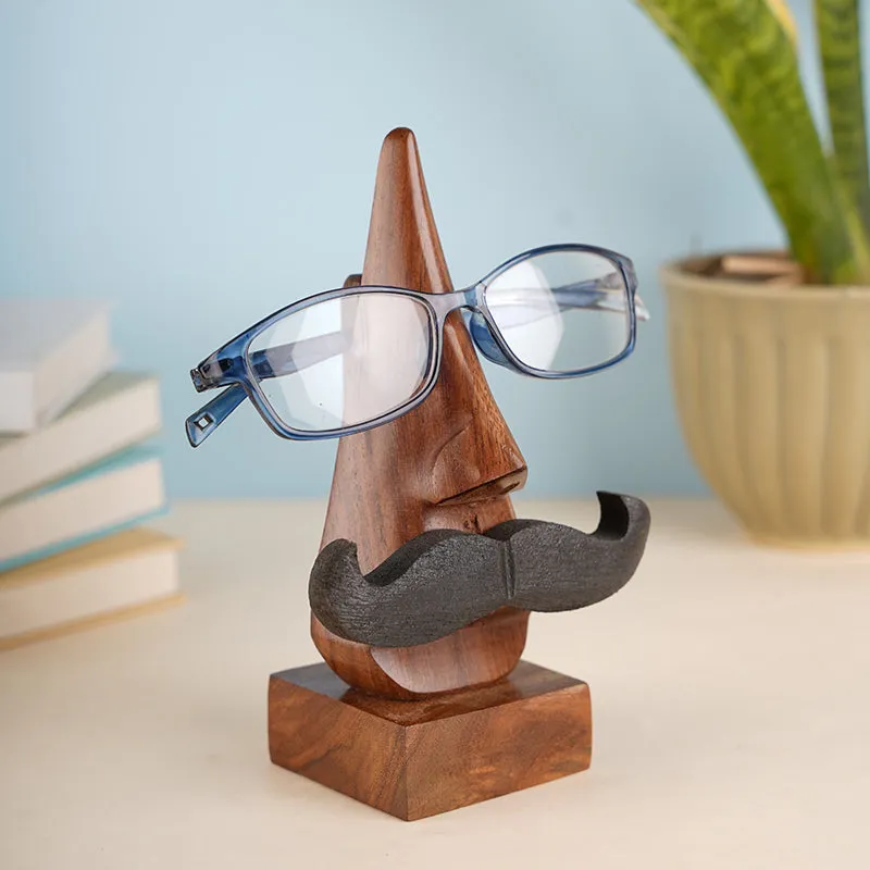 Cesare Wooden Spectacle Holder Stand media 1