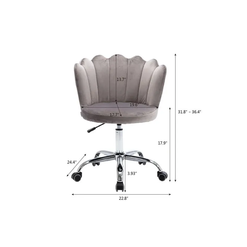 Flexon Metal Office Chair - Grey media 5