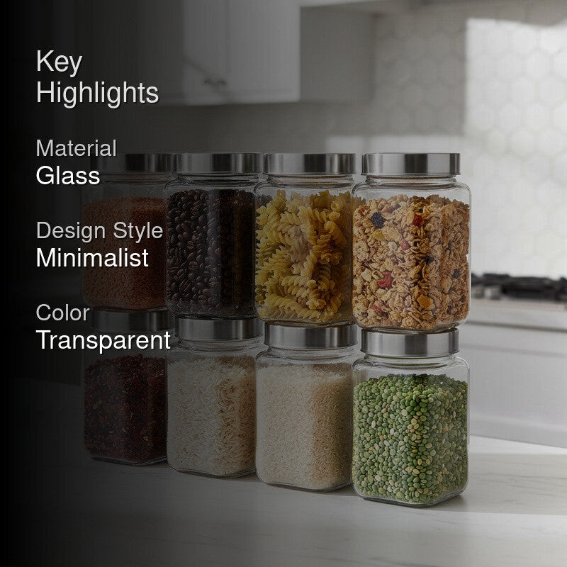 ClearNest Glass Jar (1000 mL Each) - Set Of Six media 2