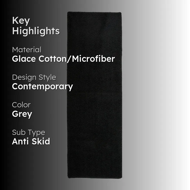Sofstep Micro Fiber Runner Rug - Dark Grey media 2