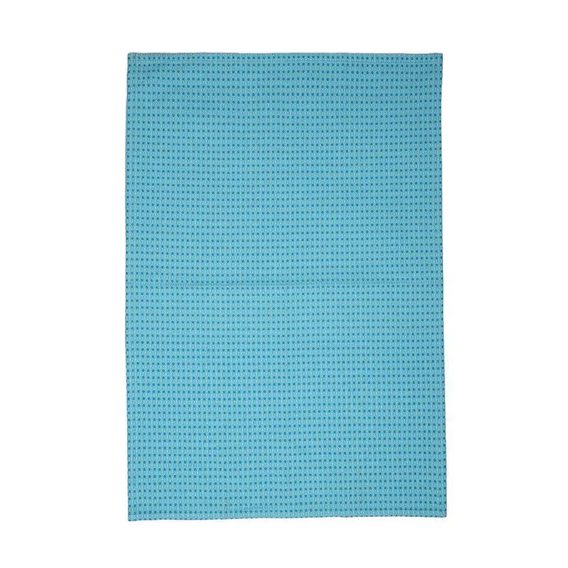 Sunbeam Cotton Kitchen Towel (Light Blue) - Set Of Two media 4