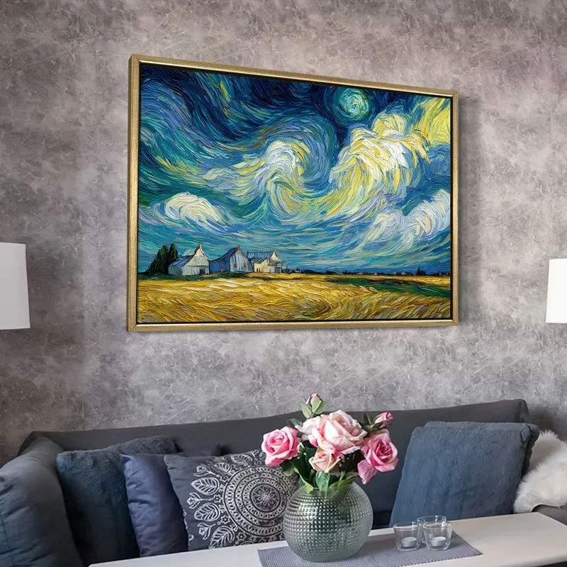 Horizon Sweep Canvas Wall Painting With Frame media 6