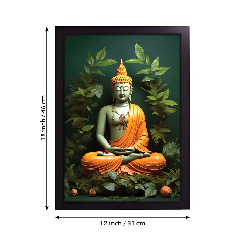 Celestial Stillness Buddha Wall Painting media 5