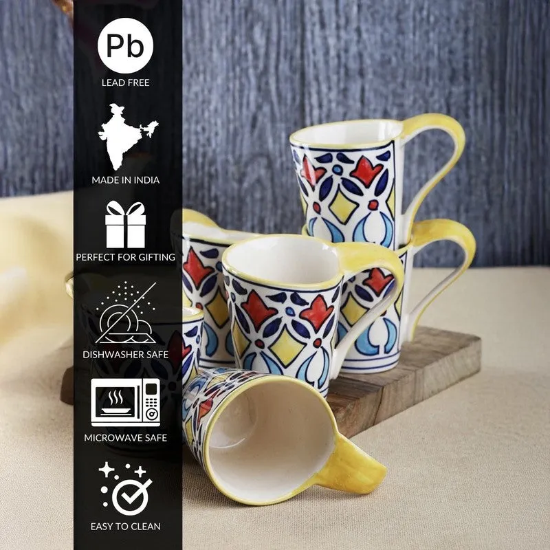 PureElegance Ceramic Tea Cup (150 mL Each) - Set Of Six media 6