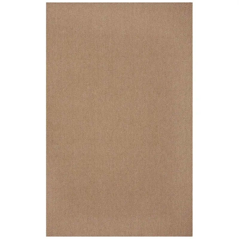 Handloom Hand Loomed Haven Wool Rug - Beige media 1