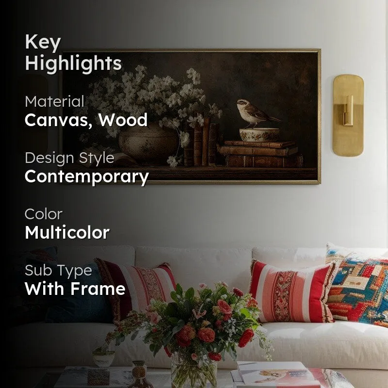 Aesthetic Canvas Wall Painting With Frame media 2