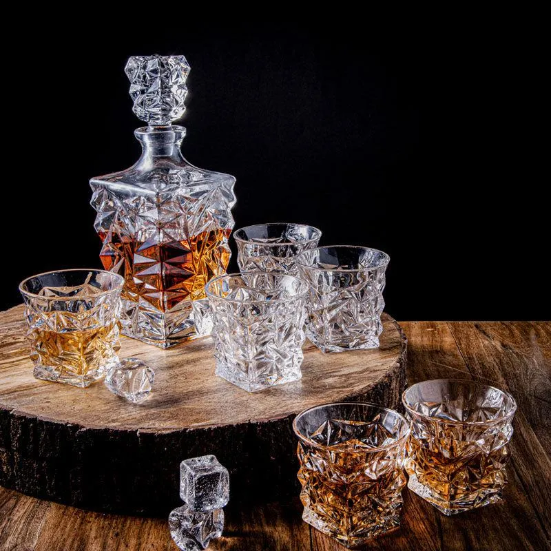 Reifa Decanter & Glass (900 ML/250 ML) - Seven Piece Set media 1