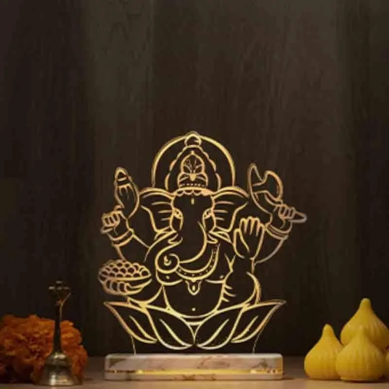 Ganaraya Acrylic Table Lamp - Transparent media 1