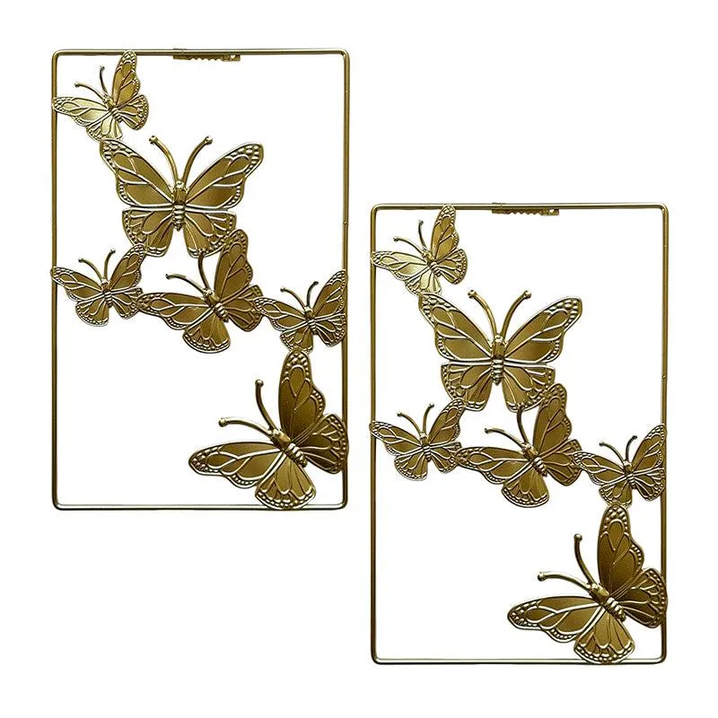Sculpted Mariposa Metal Wall Accent - Set Of Two media 3